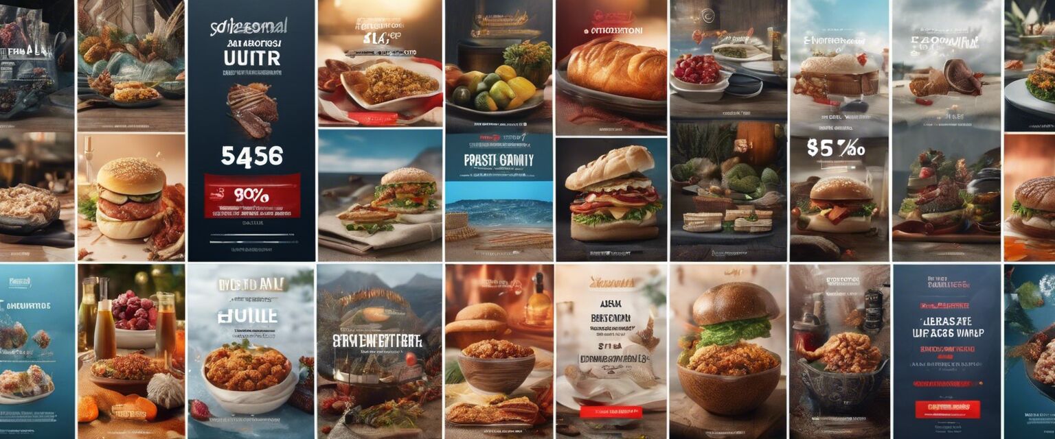 Collage of seasonal sales